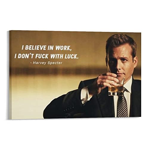 Harvey Specter Trinkposter Poster Wandkunst Malerei Leinwand Geschenk Wohnzimmer Drucke Schlafzimmer Deko von BEMIN