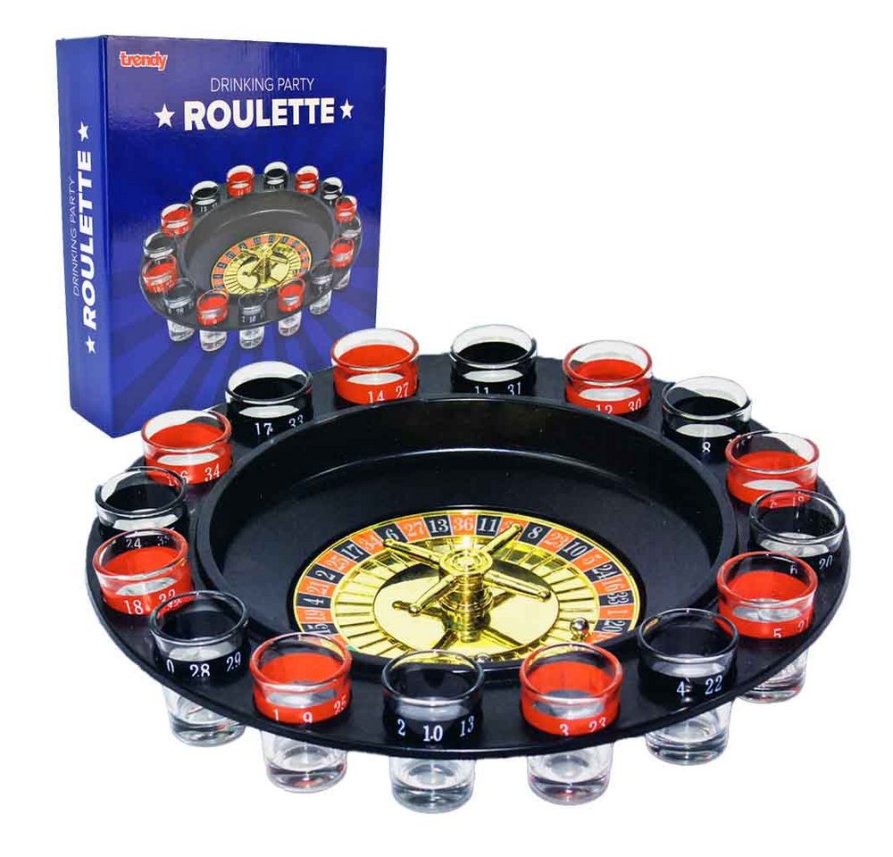 BEMIRO Gläser-Set Roulette-Trinkspiel – Ø 30 cm – Mit 16 Shotgläsern 15 ml Partyspiel BEMIRO Gläser-Set Roulette-Trinkspiel – Ø 30 cm – Mit 16 Shotgläsern 15 ml Partyspiel von BEMIRO