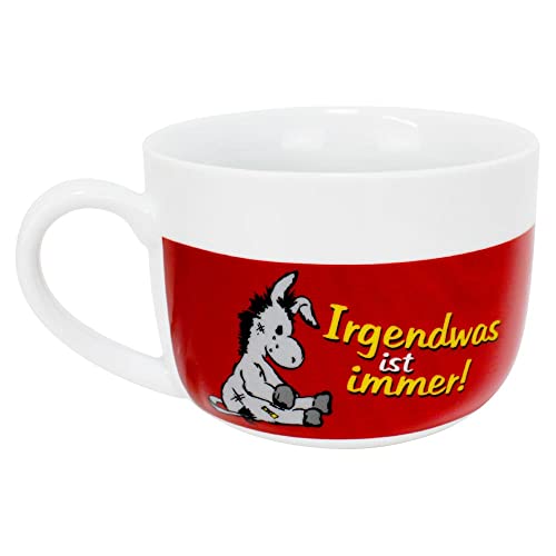 Tasse mit Spruch Irgendwas ist immer - ca. 13 cm, Kaffeetassen Geschenk Kollegin, Tasse Groß, Geschenk Büro, Geschenk Kollegen, Geschenk Kollege lustig Tasse mit Spruch Irgendwas ist immer - ca. 13 cm, Kaffeetassen Geschenk Kollegin, Tasse Groß, Geschenk Büro, Geschenk Kollegen, Geschenk Kollege lustig von BEMIRO