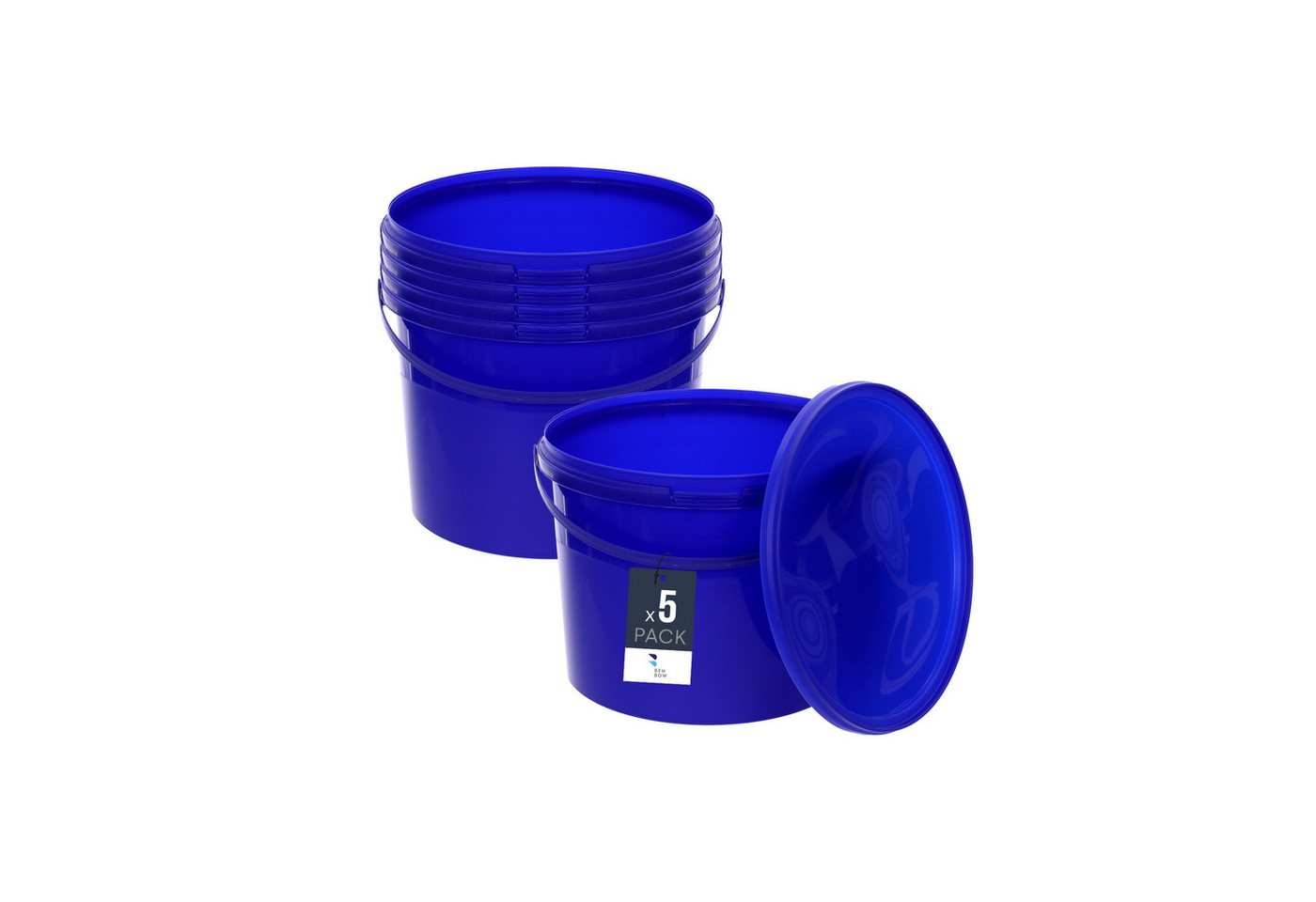 BENBOW Putzeimer für Lebensmittel, Farben, Chemikalien, (Blau, 5-tlg., 10L) von BENBOW