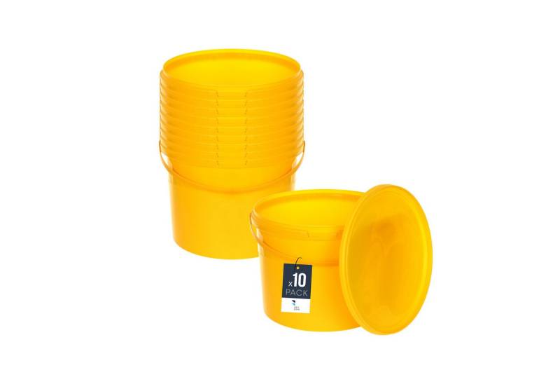 BENBOW Putzeimer für Lebensmittel, Farben, Chemikalien, (Gelb, 10-tlg., 10L) von BENBOW