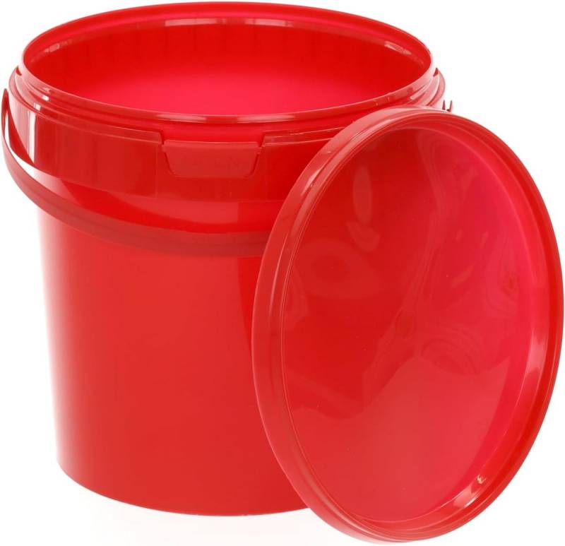 BENBOW Putzeimer für Lebensmittel, Farben, Chemikalien, (Rot, 20-tlg., 1L) von BENBOW