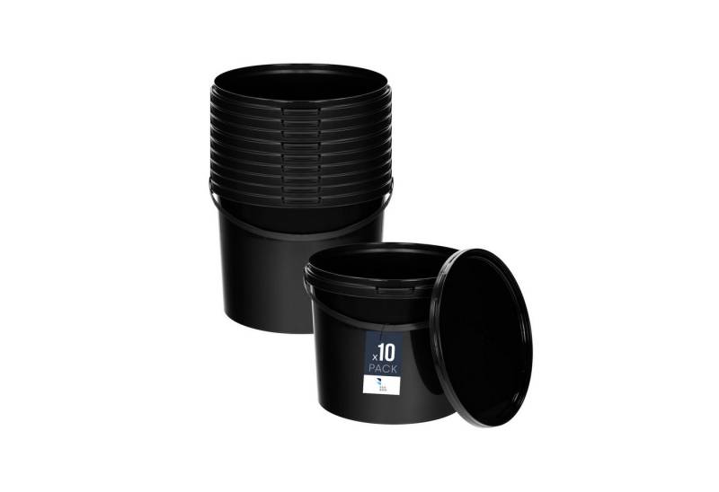 BENBOW Putzeimer für Lebensmittel, Farben, Chemikalien, (Schwarz, 10-tlg., 10L) von BENBOW