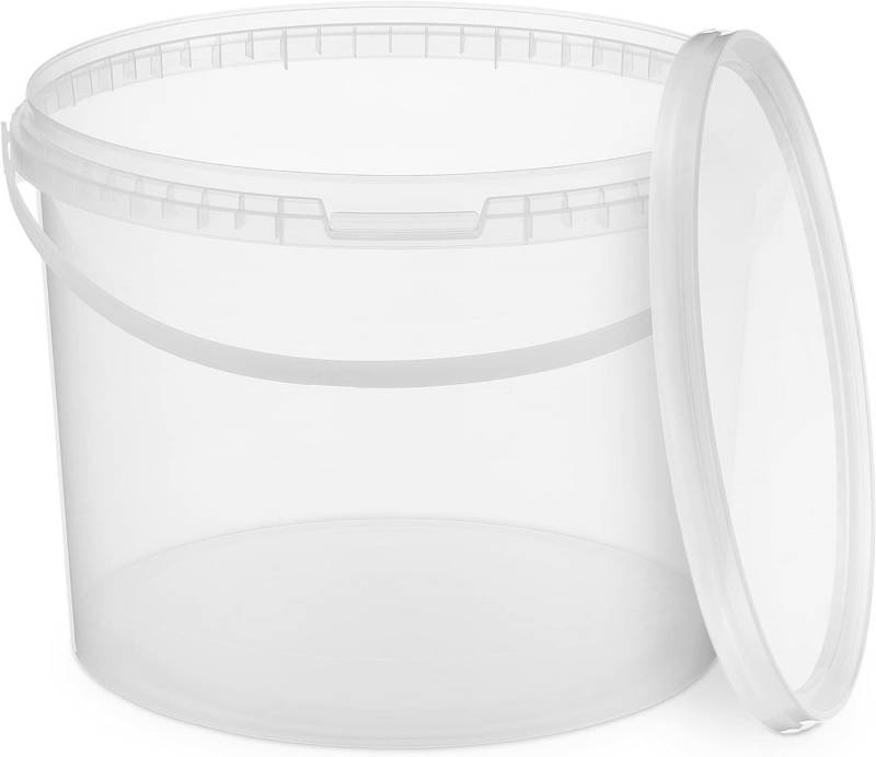 BENBOW Putzeimer für Lebensmittel, Farben, Chemikalien, (Transparent, 10-tlg., 10L) von BENBOW