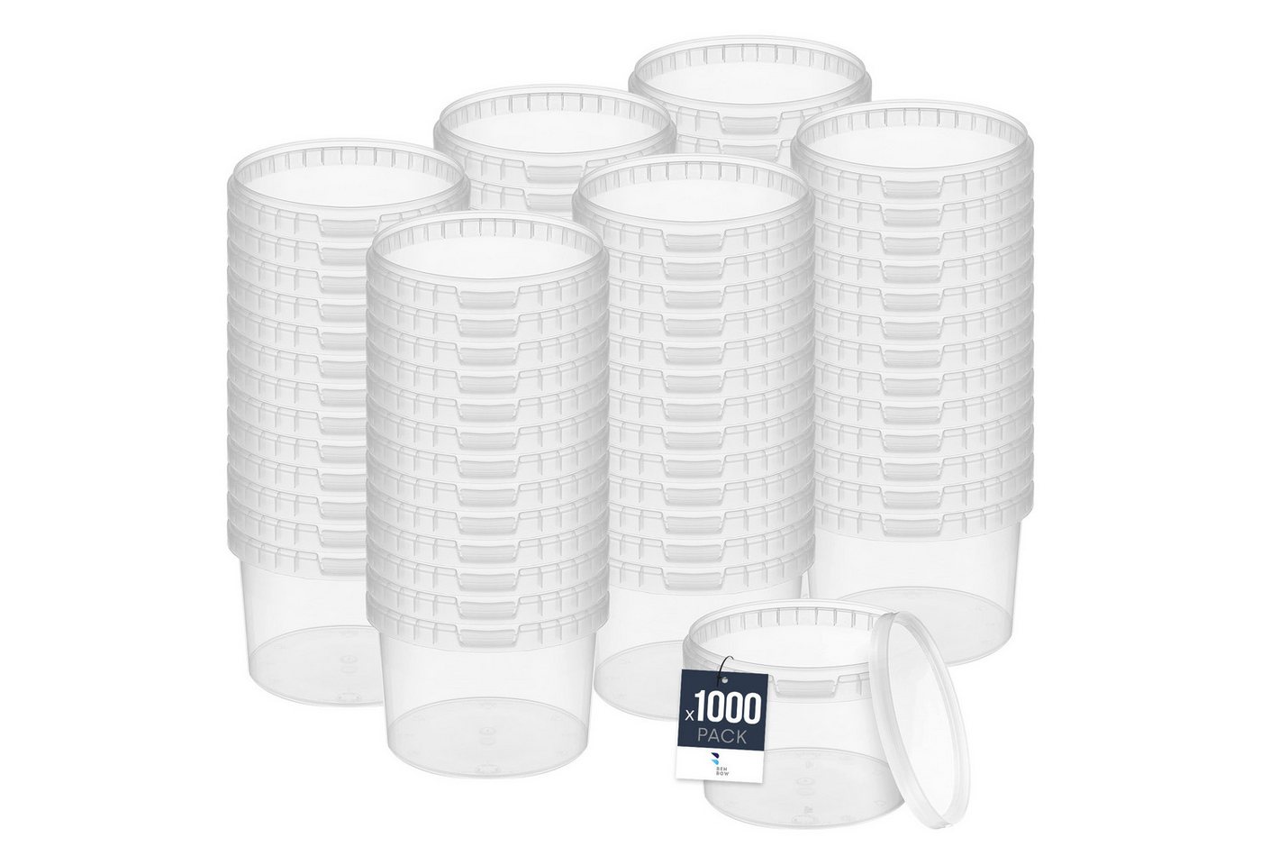 BENBOW Putzeimer für Lebensmittel, Farben, Chemikalien, (Transparent, 1000-tlg., 0.5L) von BENBOW