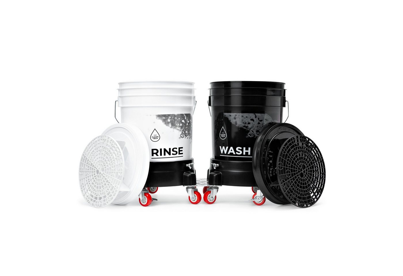 BENBOW Reinigungs-Set 2x Wascheimer 20L mit Deckel + 2x Schmutzsieb + Doppelter Eimerwagen, 2x Wascheimer 20L mit Deckel + 2x Schmutzsieb + Doppelter Eimerwagen BENBOW Reinigungs-Set 2x Wascheimer 20L mit Deckel + 2x Schmutzsieb + Doppelter Eimerwagen, 2x Wascheimer 20L mit Deckel + 2x Schmutzsieb + Doppelter Eimerwagen von BENBOW