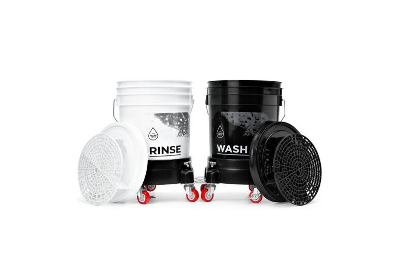 BENBOW Reinigungs-Set 2x Wascheimer 20L mit Deckel + 2x Schmutzsieb + Doppelter Eimerwagen, 2x Wascheimer 20L mit Deckel + 2x Schmutzsieb + Doppelter Eimerwagen BENBOW Reinigungs-Set 2x Wascheimer 20L mit Deckel + 2x Schmutzsieb + Doppelter Eimerwagen, 2x Wascheimer 20L mit Deckel + 2x Schmutzsieb + Doppelter Eimerwagen von BENBOW