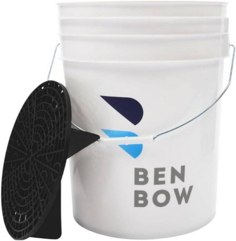 BENBOW Reinigungs-Set Wascheimer mit Schmutzsieb - 20 Liter, Weiß - Robust, langlebig, (2-teilig), Wascheimer mit Schmutzsieb - 20 Liter, Weiß - Robust, langlebig von BENBOW