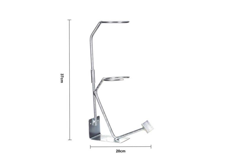 BENBOW Werkzeughalter Lackierpistolenhalter mit Siebhalter – 2-in-1 Wandhalterung, Halter für Lackierpistole und Lackiersieb 37 x 8,5 x 20 cm von BENBOW