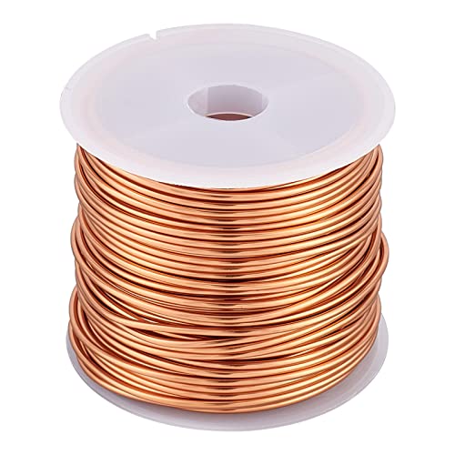 BENECREAT 1.3 mm/16 Gauge 10 m/32.8 ft Anlaufbeständiger Kupferdraht, Kupferschmuck-Handwerksdraht Für Schmuckperlen, Verpackung, Bildhauerei, Blumen- Und Gartenarbeit von BENECREAT
