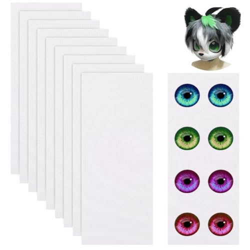 BENECREAT 10 Stück Wasserdichtes Bedruckbares Netz, 30x12,5cm Weißes Benutzerdefiniertes Fursuit Eye Mesh für Furries Cosplay, Requisiten, Fursuits, Basteln, Loch: 0,5mm BENECREAT 10 Stück Wasserdichtes Bedruckbares Netz, 30x12,5cm Weißes Benutzerdefiniertes Fursuit Eye Mesh für Furries Cosplay, Requisiten, Fursuits, Basteln, Loch: 0,5mm von BENECREAT