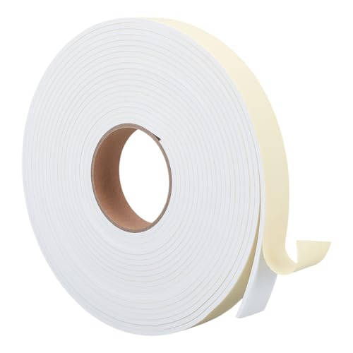 BENECREAT 10 m Selbstklebender Schaumstoffstreifen 30mm Breites Hochdichtes Schaumstoffband Dichtungsband Aus Schaumstoff Zur Wärmedämmung von Türen Und Fenstern Dicke: 4mm (Weiß) von BENECREAT