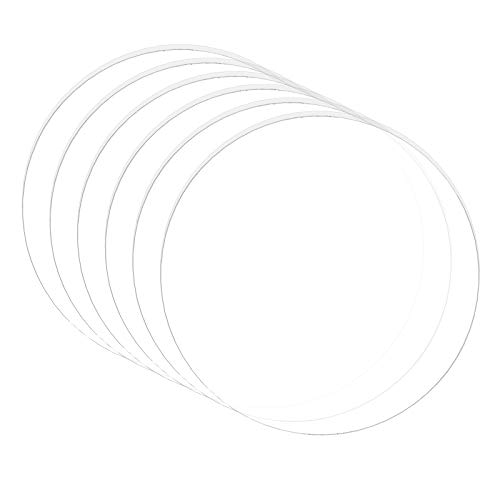 BENECREAT 10PCS Klare Acrylkreisscheibe 3mm Dickes Plexiglas Gussblech mit 100mm Innendurchmesser für Bastelprojekte, Schilder, DIY Projekte von BENECREAT