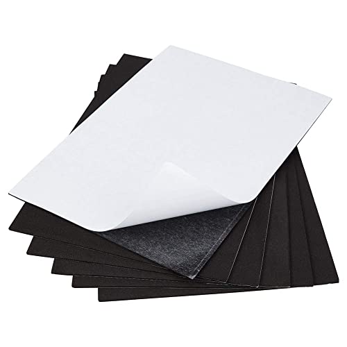 BENECREAT 10PCS Selbstklebende Schaumstoffplatte mit schwarzer Rückseite rutschfeste Eva Schaumstoffmatte mit Selbstklebender Rückseite für Möbeltüren 30x21x0.2cm von BENECREAT