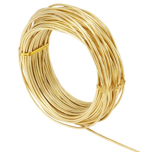 BENECREAT 12 Gauge/2 mm Messing-Runddraht, 20m Goldmessing-Kupferdraht Schmuckperlendraht Für Bastelbedarf BENECREAT 12 Gauge/2 mm Messing-Runddraht, 20m Goldmessing-Kupferdraht Schmuckperlendraht Für Bastelbedarf von BENECREAT