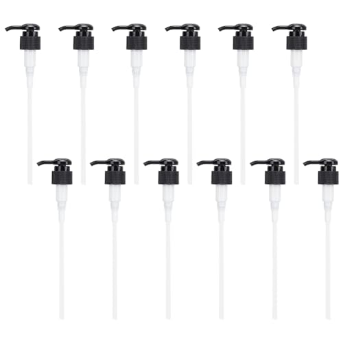 BENECREAT 12 Stück Schwarze Kunststoff-Dosierpumpen, 24/410 Universal-Seifenspenderpumpe, Runde Ersatzpumpe Zur Flüssigkeitsabgabe BENECREAT 12 Stück Schwarze Kunststoff-Dosierpumpen, 24/410 Universal-Seifenspenderpumpe, Runde Ersatzpumpe Zur Flüssigkeitsabgabe von BENECREAT