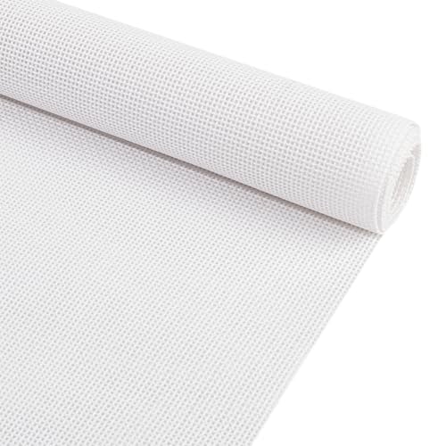 BENECREAT 13-Fädiges Kreuzstichtuch, 30x100cm weißes Leinwandbindung Basic Aida Tuch für Kint- und Häkelprojekte, Stickereistoff von BENECREAT