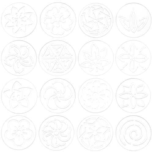 BENECREAT 16Pcs Acryl Sashiko Schablone, 6cm Runde Blume Acryl Stickerei Werkzeug Zeichnung Linie Vorlage für Hand Quilting und Stickerei, 3mm dick BENECREAT 16Pcs Acryl Sashiko Schablone, 6cm Runde Blume Acryl Stickerei Werkzeug Zeichnung Linie Vorlage für Hand Quilting und Stickerei, 3mm dick von BENECREAT