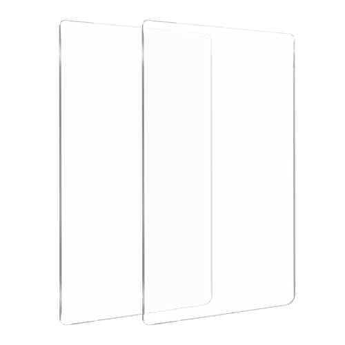 BENECREAT 2Pcs 19.5 x 15cm Acryl-Stanzunterlagen 3mm Dicke Stanzunterlagen Rechteckige transparente Stanzplatten für Stanzarbeiten von BENECREAT