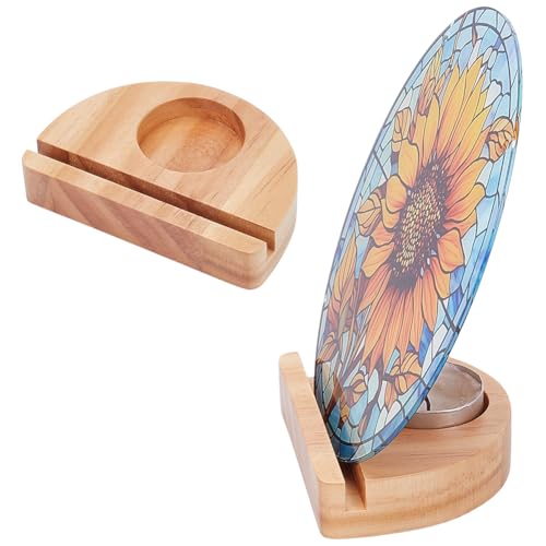 BENECREAT 2 Stück Holz-Glas-Ausstellungsständer mit Kerzenhalter, 10x7cm Ausstellungssockel für Glas-Ausstellungsparty-Dekoration BENECREAT 2 Stück Holz-Glas-Ausstellungsständer mit Kerzenhalter, 10x7cm Ausstellungssockel für Glas-Ausstellungsparty-Dekoration von BENECREAT