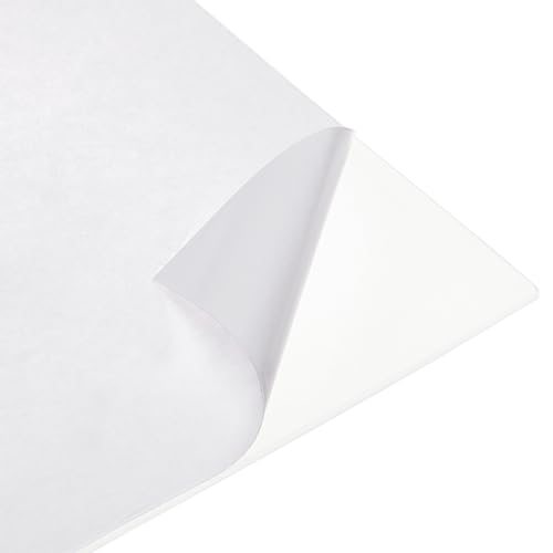 BENECREAT 2 Stück Weißes Selbsthaftendes Silikonblatt, Klebende rutschfeste Silikon-Pad-Quadrat-Bodenprotektoren Für Dichtungen Unterstützen Ausgleich DIY Abdichtung, 20 20 cmx cm von BENECREAT