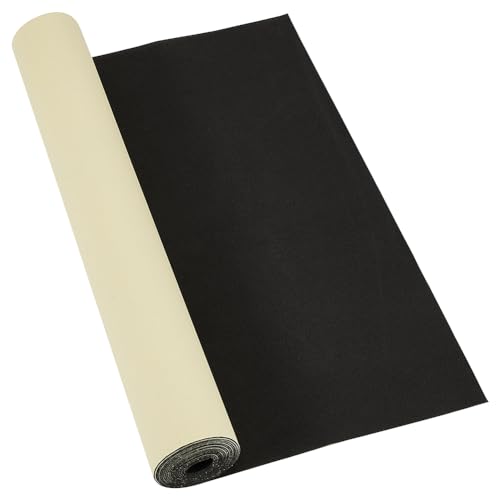 BENECREAT 2 m X 40 cm Schwarze Selbstklebende EVA-Schaumstoffrolle, 1 mm Dicke, Wasserdichte Schaumgummiplatte Zum Schutz von Möbeln, Eine Lücke Stopfen, Kostüme Und Bastelprojekt von BENECREAT