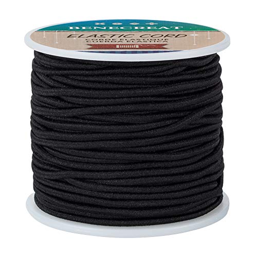 BENECREAT 2.5mm Schwarze elastische Schnur 35m/38 Yard Stretchfaden Perlenschnur Stoff Crafting String Rope für DIY Crafts Bracelets Halsketten BENECREAT 2.5mm Schwarze elastische Schnur 35m/38 Yard Stretchfaden Perlenschnur Stoff Crafting String Rope für DIY Crafts Bracelets Halsketten von BENECREAT