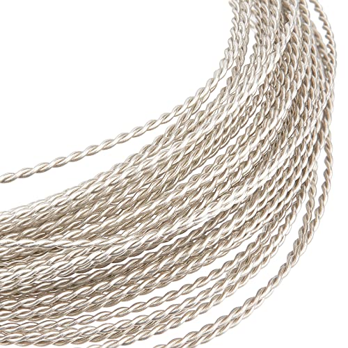 BENECREAT 20 Gauge/0.8mm 7m Twist Schmuckdraht, Silber-Weißer Basteldraht Weißer Kupfer-Perlendraht Für Die Herstellung von Ornamenten Und Andere Schmuckhandwerksarbeiten BENECREAT 20 Gauge/0.8mm 7m Twist Schmuckdraht, Silber-Weißer Basteldraht Weißer Kupfer-Perlendraht Für Die Herstellung von Ornamenten Und Andere Schmuckhandwerksarbeiten von BENECREAT