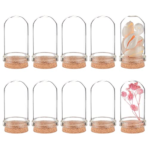 BENECREAT 20 Packung Glasflaschen 9ml Dome Cloche Cover Dekoration Flaschen Mit Korkstopfen Für Party Favors, Kunst Und Kleine Projekte von BENECREAT