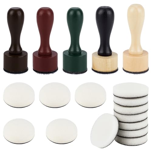BENECREAT 20 Packungen Tintenfarben, Mischwerkzeug, 5 Mini-Applikator-Werkzeuge, 10 flache runde und 5 sterische runde Ersatz-Schaumstoff-Pads für Gummistempel und Scrapbooking BENECREAT 20 Packungen Tintenfarben, Mischwerkzeug, 5 Mini-Applikator-Werkzeuge, 10 flache runde und 5 sterische runde Ersatz-Schaumstoff-Pads für Gummistempel und Scrapbooking von BENECREAT
