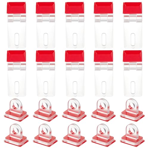 BENECREAT 20 Satz Selbstklebende Verschlussschnallen Transparente Schrankscharniere Aus Acryl Klappscharnier Set Für Aquariendeckel Und Möbelständer 41x16x5.5mm BENECREAT 20 Satz Selbstklebende Verschlussschnallen Transparente Schrankscharniere Aus Acryl Klappscharnier Set Für Aquariendeckel Und Möbelständer 41x16x5.5mm von BENECREAT