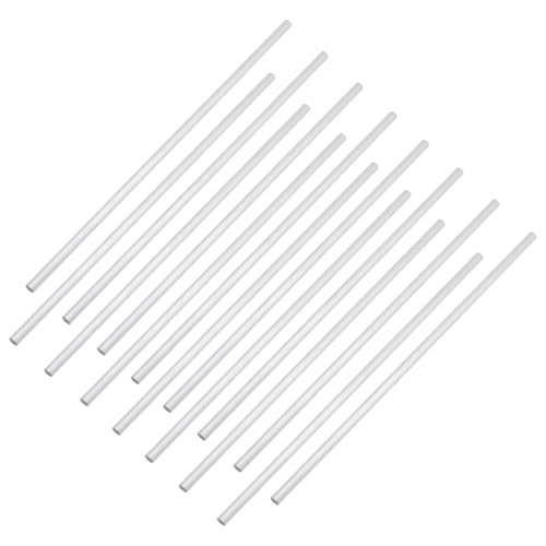 BENECREAT 20 Stück 6061 Aluminium Rundstäbe 25cm L X 6mm D Aluminium Rundstab Metallstange Für Den Industriellen Einsatz Metallverarbeitung Und Heimwerkerhandwerk (Platin Finish) von BENECREAT