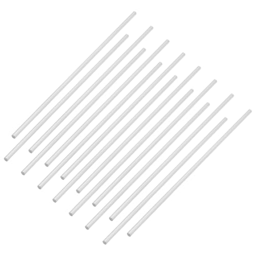 BENECREAT 20 Stück 6061 Aluminium Rundstäbe 30cm L X 6mm D Aluminium Rundstab Metallstange Für Den Industriellen Einsatz Metallverarbeitung Und Heimwerkerhandwerk (Platin Finish) von BENECREAT