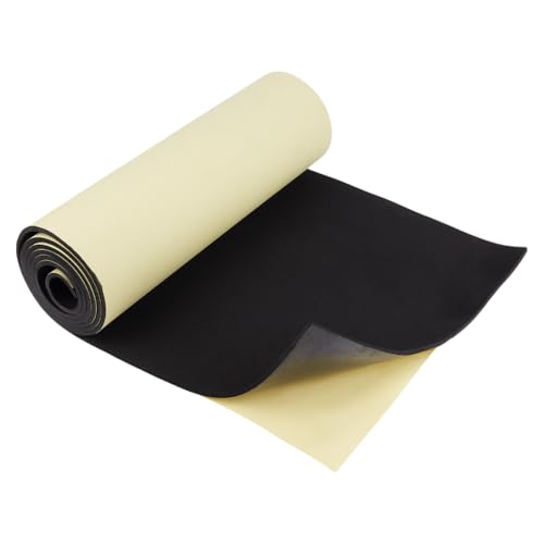 BENECREAT 200x40cm Selbstklebende EVA Schaumstoffrolle 5mm Schwarze Selbstklebende EVA Schaumstoffplatten Cosplay Schaumstoff Kunsthandwerk Für Halloween Kunstbedarf Papier Scrapbooking von BENECREAT