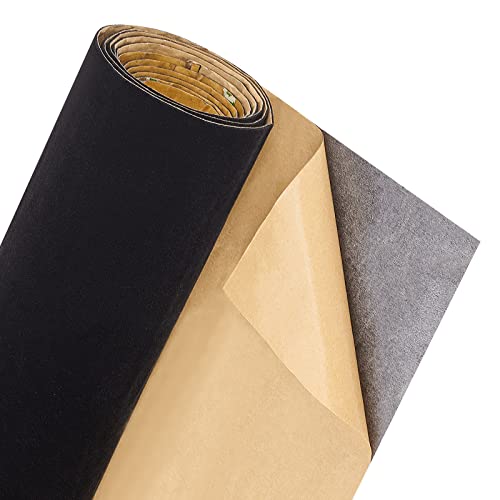 BENECREAT 200x40cm Selbstklebendes Samtbeflockungsblatt Schwarz Weicher Samt Schubladeneinsatz Samtstoff Für Schmuckdekoration Und Halloween, 0.6mm Dick BENECREAT 200x40cm Selbstklebendes Samtbeflockungsblatt Schwarz Weicher Samt Schubladeneinsatz Samtstoff Für Schmuckdekoration Und Halloween, 0.6mm Dick von BENECREAT