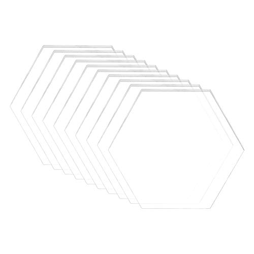 BENECREAT 20PCS Klare Acrylplatte 3mm dicke 80x70mm Sechskant Gussplatte für Bastelprojekte, Schilder, DIY Projekte BENECREAT 20PCS Klare Acrylplatte 3mm dicke 80x70mm Sechskant Gussplatte für Bastelprojekte, Schilder, DIY Projekte von BENECREAT