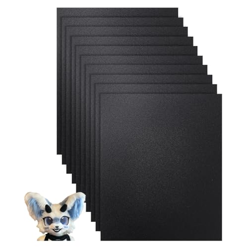 BENECREAT 20Pcs Black Frosted Fursuit Eyes DIY Sheets, Waterproof PP Plastic Craft Materials für feste Teile der Augen, Pelz Kostüm Rollenspiel, Fursuits, Requisiten, Basteln Making, 0.5mm dick BENECREAT 20Pcs Black Frosted Fursuit Eyes DIY Sheets, Waterproof PP Plastic Craft Materials für feste Teile der Augen, Pelz Kostüm Rollenspiel, Fursuits, Requisiten, Basteln Making, 0.5mm dick von BENECREAT