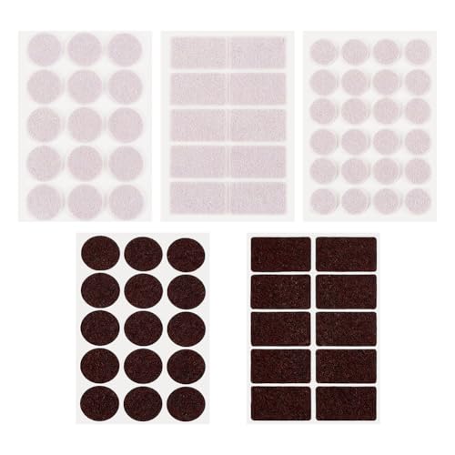 BENECREAT 294 Stück 6 Stile Filz-Möbelgleiter, runde rechteckige selbstklebende Filzgleiter Möbelfüße Holzbodenschutz für Hartholz-Laminatböden, Distel und Schwarz BENECREAT 294 Stück 6 Stile Filz-Möbelgleiter, runde rechteckige selbstklebende Filzgleiter Möbelfüße Holzbodenschutz für Hartholz-Laminatböden, Distel und Schwarz von BENECREAT