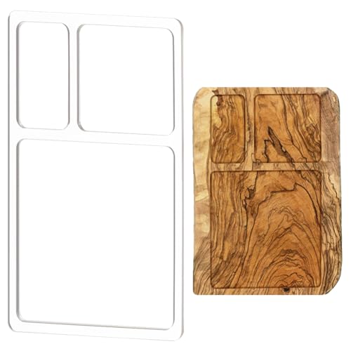 BENECREAT 3 Pocket Valet Tray Router Schablonen, Rechteck klar Acryl Schablone, Holzbearbeitung Router Schablone für Studenten Malerei Zubehör und Handwerk Projekte BENECREAT 3 Pocket Valet Tray Router Schablonen, Rechteck klar Acryl Schablone, Holzbearbeitung Router Schablone für Studenten Malerei Zubehör und Handwerk Projekte von BENECREAT