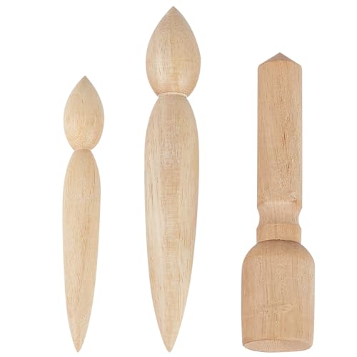 BENECREAT 3 Stück 3 Stile Doppelend-Töpferausgießer, BurlyWood Keramikformen, Töpferformen-Set Zum Formen von Tontüllen, Trimmen, Handgemachter Ton Für Anfänger BENECREAT 3 Stück 3 Stile Doppelend-Töpferausgießer, BurlyWood Keramikformen, Töpferformen-Set Zum Formen von Tontüllen, Trimmen, Handgemachter Ton Für Anfänger von BENECREAT