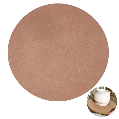 BENECREAT 30 cm Runder Töpferscheibenschläger, Mitteldichte Faserplatte (MDF) Keramik-Ton-Trockenbrett, Ton-Wurfschläger Für Töpfer, Ton Drehen, 9 mm Dick von BENECREAT