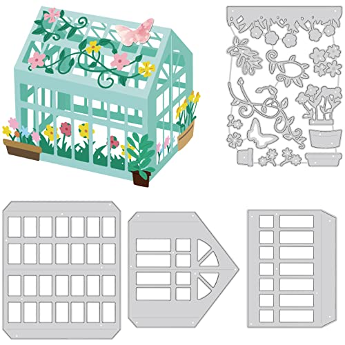 BENECREAT 3D Gartenhaus Metall-Stanzformen, DIY Craft Carbon Steel Prägeschablone Für Die Kartenherstellung, Fotodekorpapier, Scrapbooking, 0.08cm Dick BENECREAT 3D Gartenhaus Metall-Stanzformen, DIY Craft Carbon Steel Prägeschablone Für Die Kartenherstellung, Fotodekorpapier, Scrapbooking, 0.08cm Dick von BENECREAT
