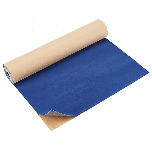 BENECREAT 40 cm X 3 m Marineblau Selbstklebende Samtbeflockungsplatte, Samtstoff Rolle Schubladeneinlage Für Die Dekoration von Schmuckschatullen, 0.6 mm Dicke von BENECREAT