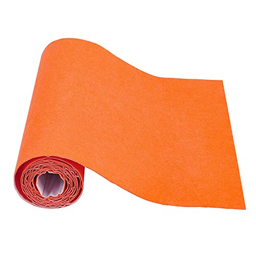 BENECREAT 200x40cm Selbstklebender Stick Filz Orange Adhesive Felt Fabric Shelf Liner Für Box Liner, Tassenmatten, Bilderrahmen, Stuhlbeine, 1 mm Dick von BENECREAT