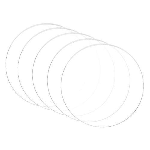 BENECREAT 5PCS Klare Acrylkreisscheibe 3mm dick 150mm Gussblech mit Innendurchmesser für Bastelprojekte, Schilder, DIY Projekte von BENECREAT