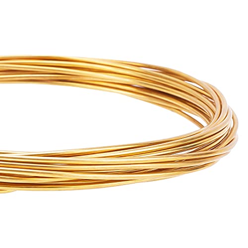 BENECREAT 5m 1.6mm Runder Reiner Kupferdraht Goldmessingdraht Für Perlenarbeiten Und Schmuckherstellung BENECREAT 5m 1.6mm Runder Reiner Kupferdraht Goldmessingdraht Für Perlenarbeiten Und Schmuckherstellung von BENECREAT
