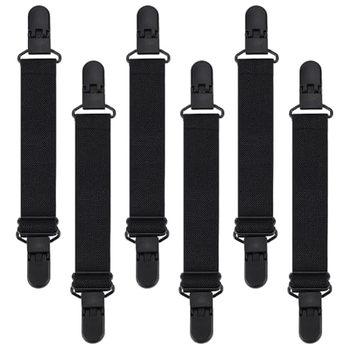 BENECREAT 6 x Verstellbare Elastische Stiefelriemen. Schwarze Hosenbein Clips Steigbügel Bein Riemen Für Motorrad Fäustling Hosen Frauen Männer Hosen Tucked Cowboy BENECREAT 6 x Verstellbare Elastische Stiefelriemen. Schwarze Hosenbein Clips Steigbügel Bein Riemen Für Motorrad Fäustling Hosen Frauen Männer Hosen Tucked Cowboy von BENECREAT