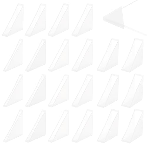 BENECREAT 60 Stück 6 Größen Dreieckschutz Durchscheinend Weiß Kunststoff Eckenschutz Abdeckungen Proofing Kantenschutz Für Bilderrahmen Spiegel Keramikglas Transparenter Schutz von BENECREAT