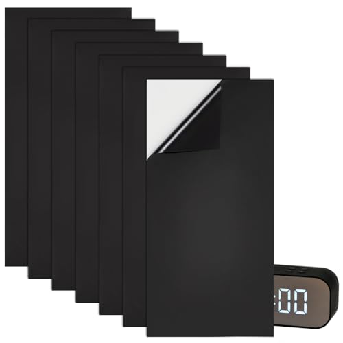 BENECREAT 7 Blatt LED-Licht-Vollblockierungsaufkleber, 22x12.5cm Router-Dimmfolien Mit Selbstklebender Rückseite Für Die Elektronik, Wecker, Radio, Kabelbox, Monitor von BENECREAT