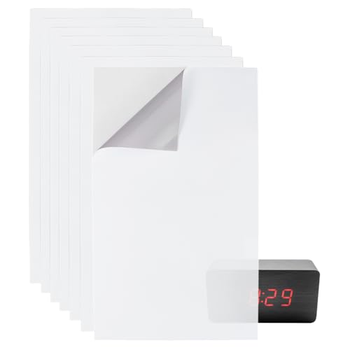 BENECREAT 7 Blatt LED Lichtblockierende Aufkleber, 17x10cm selbstklebende Lichtfilter, 50% Lichtverdunkelungsfolien, Verdunkelungslichtaufkleber für Elektronik, Wecker, Radio, Kabelbox, Monitor von BENECREAT